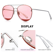 Carica l&#39;immagine nel visualizzatore di Gallery, MERRYS DESIGN Women Oval Sunglasses Rimless Frames Ladies  Brand Trending Sun glasses UV400 Protection S8096N