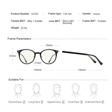 Load image into Gallery viewer, MERRYS DESIGN Women Ray Blue Light Blocking Glasses Cat Eye Antiblue Gaming Computer Glasses for Women S2305FLG