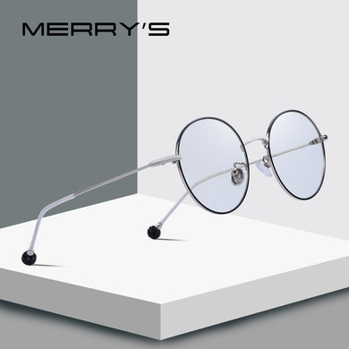 MERRYS DESIGN Occhiali rotondi da donna Montature da vista retrò con blocco della luce blu S2090 