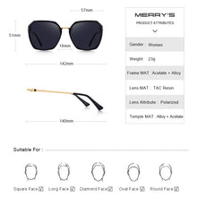 Load image into Gallery viewer, MERRYS DESIGN Women Square Polarized Sunglasses Ladies  Brand Trending Sun glasses UV400 Protection S6153