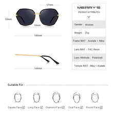 Load image into Gallery viewer, MERRYS DESIGN Women Square Polarized Sunglasses Ladies  Brand Trending Sun glasses UV400 Protection S6252