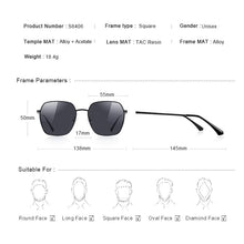 Load image into Gallery viewer, MERRYS DESIGN Women Square Polarized Sunglasses Men Classic Brand Sunglasses Gradient UV400 Protection S8406