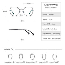 Carica l&#39;immagine nel visualizzatore di Gallery, MERRYS DESIGN Women Trending Cat Eye Glasses Frame Ladies Myopia Prescription Optical Eyeglasses S2010