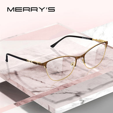 MERRYS DESIGN Women Trending Cat Eye Glasses Full Frame Ladies Myopia Eyewear Prescription Optical Eyeglasses S2108