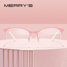 Load image into Gallery viewer, MERRYS DESIGN Women Trending Cat Eye Glasses Half Frame Ladies Eyewear Myopia Prescription Optical Eyeglasses S2004