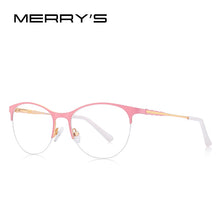 Load image into Gallery viewer, MERRYS DESIGN Women Trending Cat Eye Glasses Half Frame Ladies Eyewear Myopia Prescription Optical Eyeglasses S2004