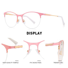 Load image into Gallery viewer, MERRYS DESIGN Women Trending Cat Eye Glasses Half Frame Ladies Eyewear Myopia Prescription Optical Eyeglasses S2004