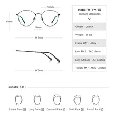 Carica l&#39;immagine nel visualizzatore di Gallery, MERRYS DESIGN Women Trending Glasses Frame Unisex Myopia Prescription Optical Eyeglasses S2023
