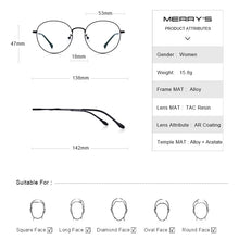 Carica l&#39;immagine nel visualizzatore di Gallery, MERRYS DESIGN Women Trending Oval Glasses Frame Ladies Eyewear Myopia Prescription Optical Eyeglasses S2023