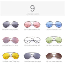Carica l&#39;immagine nel visualizzatore di Gallery, MERRYS DESIGN Donna Twin-Beams Occhiali da sole Pilot Frame Occhiali da sole Tempio in metallo Protezione UV al 100% S6368 