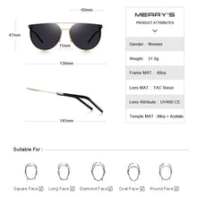 Load image into Gallery viewer, MERRYS DESIGN Women  Brand Cat Eye Sunglasses Ladies Trending Sun glasses UV400 Protection S6265