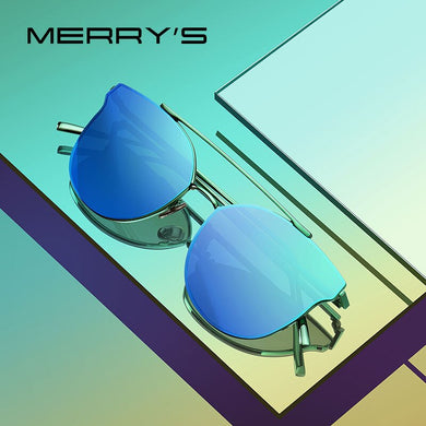 MERRYS DESIGN Women  Brand Cat Eye Sunglasses Ladies Twin-Beams Sun glasses UV400 Protection S8089N