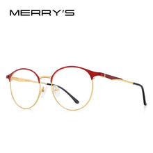 Load image into Gallery viewer, MERRYS DESIGN Women  Titanium Alloy Optics Glasses Frames Vintage Ultralight Myopia Prescription Eyeglasses S2169