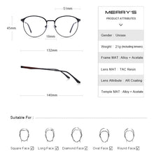 Carica l&#39;immagine nel visualizzatore di Gallery, MERRYS DESIGN Donna Occhiali Ovali Telaio Donna Rotonda Tendenza Occhiali Miopia Occhiali da vista ottici S2024