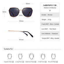 Load image into Gallery viewer, MERRYS DESIGN Women Polarized Sunglasses Ladies  Brand Trending Sun glasses UV400 Protection S6338