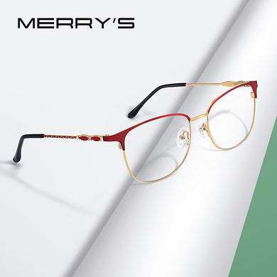 MERRYS DESIGN Women Retro Cat Eye Glasses Frame Ladies Eyeglasses Myopia Prescription Optical Eyewear S2023