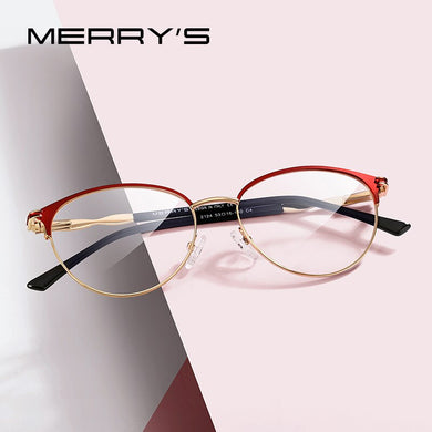 MERRYS DESIGN Women Retro Cat Eye Glasses Frame Ladies Eyeglasses Myopia Prescription Optical Eyewear S2124