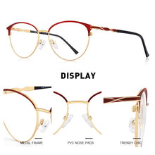 Load image into Gallery viewer, MERRYS DESIGN Women Retro Cat Eye Glasses Frame Ladies Eyeglasses Myopia Prescription Optical Eyewear S2124