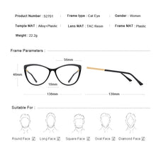 Carica l&#39;immagine nel visualizzatore di Gallery, MERRYS DESIGN Women Retro Cat Eye Glasses Frame Ladies  Eyeglasses Myopia Prescription Optical Eyewear S2701