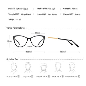 MERRYS DESIGN Women Retro Cat Eye Glasses Frame Ladies  Eyeglasses Myopia Prescription Optical Eyewear S2701