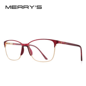 MERRYS DESIGN Women Retro Glasses Frame Ultralight Eye Myopia Prescription Eyeglasses Acetate Glasses Legs S2680