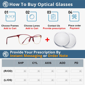 MERRYS DESIGN Women Retro Glasses Frame Ultralight Eye Myopia Prescription Eyeglasses Acetate Glasses Legs S2680