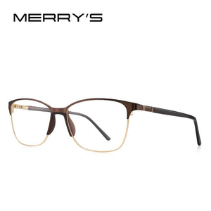 MERRYS DESIGN Women Retro Glasses Frame Ultralight Eye Myopia Prescription Eyeglasses Acetate Glasses Legs S2680