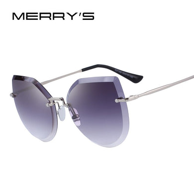 MERRYS DESIGN Women Rimless Cat Eye Sunglasses Gradient Sunglasses UV400 Protection S6355