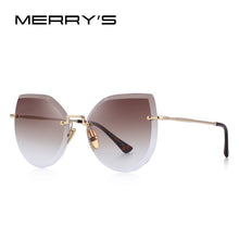 Load image into Gallery viewer, MERRYS DESIGN Women Rimless Cat Eye Sunglasses Gradient Sunglasses UV400 Protection S6355