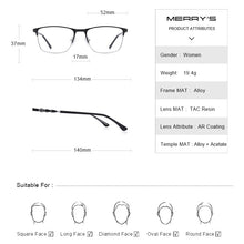 Load image into Gallery viewer, MERRYS DESIGN Women Square Glasses Frame Ladies Trending Eyewear Myopia Prescription Optical Eyeglasses S2112