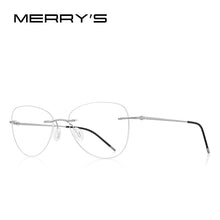 Carica l&#39;immagine nel visualizzatore di Gallery, MERRYS DESIGN Women Titanium Alloy Rimless Ladies Frames Ultralight Frameless  Optical Frames Eyewear S2888