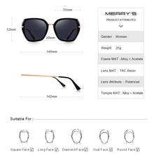 Load image into Gallery viewer, MERRYS DESIGN Women Vintage Cat Eye Polarized Sunglasses Ladies  Brand Trending Sun glasses UV400 Protection S6182
