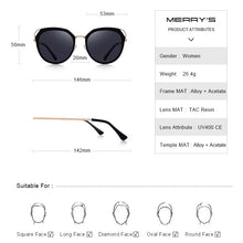 Load image into Gallery viewer, MERRYS DESIGN Women Vintage Retro Cat Eye HD Polarized Sunglasses Ladies Trending Sunglasses UV400 Protection S6270
