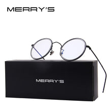 Carica l&#39;immagine nel visualizzatore di Gallery, MERRYS Women Round Optical Frames Eyeglasses Men Classic Glasses S8109