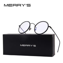 Carica l&#39;immagine nel visualizzatore di Gallery, MERRYS Women Round Optical Frames Eyeglasses Men Classic Glasses S8109
