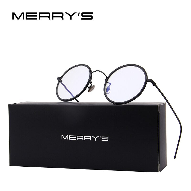 MERRYS Women Round Optical Frames Eyeglasses Men Classic Glasses S8109