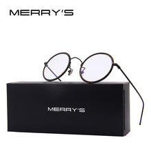 Carica l&#39;immagine nel visualizzatore di Gallery, MERRYS Women Round Optical Frames Eyeglasses Men Classic Glasses S8109