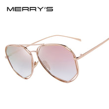 Load image into Gallery viewer, MERRYS Women Sunglasses Classic Brand Designer Twin-Beams Coating Mirror Flat Panel Lens Summer Shades S8492