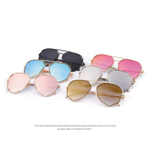Load image into Gallery viewer, MERRYS Women Sunglasses Classic Brand Designer Twin-Beams Coating Mirror Flat Panel Lens Summer Shades S8492