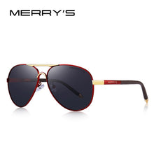 Load image into Gallery viewer, MERRYS Men Classic Pilot Sunglasses HD Polarized Aluminum Driving Sun glasses  Shades UV400 S8513