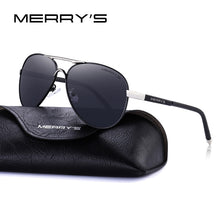 Load image into Gallery viewer, MERRYS Men Classic Pilot Sunglasses HD Polarized Aluminum Driving Sun glasses  Shades UV400 S8513