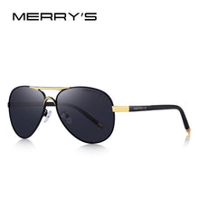 Load image into Gallery viewer, MERRYS Men Classic Pilot Sunglasses HD Polarized Aluminum Driving Sun glasses  Shades UV400 S8513