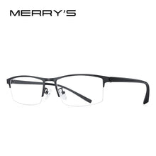 Load image into Gallery viewer, MERRYS Men Optical Frames Eyeglasses Frames Rack Commercial Glasses Eyeglasses Frame Myopia Titanium Frame TR90 Legs