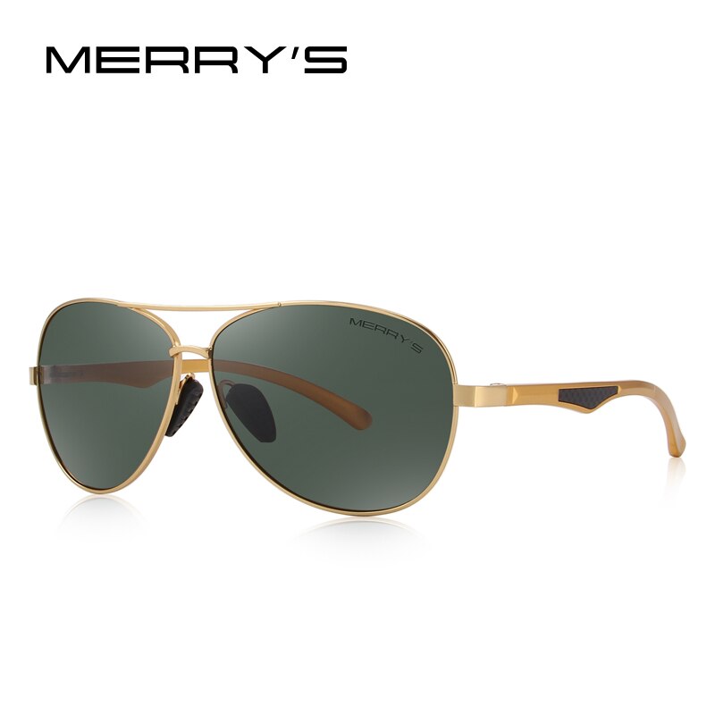 MERRYS Men Pilot Sunglasses HD Polarized Glasses Brand Polarized Sunglasses S8228