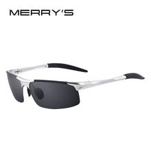 Load image into Gallery viewer, MERRYS Men Polarized Sunglasses Aviation Aluminum Magnesium Sun Glasses For Fishing Driving Rectangle Rimless Shades S8277