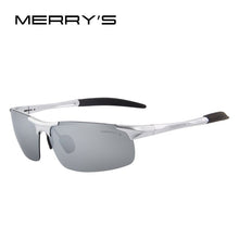 Load image into Gallery viewer, MERRYS Men Polarized Sunglasses Aviation Aluminum Magnesium Sun Glasses For Fishing Driving Rectangle Rimless Shades S8277