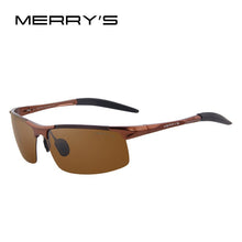 Load image into Gallery viewer, MERRYS Men Polarized Sunglasses Aviation Aluminum Magnesium Sun Glasses For Fishing Driving Rectangle Rimless Shades S8277