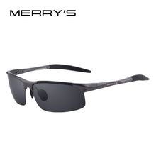 Load image into Gallery viewer, MERRYS Men Polarized Sunglasses Aviation Aluminum Magnesium Sun Glasses For Fishing Driving Rectangle Rimless Shades S8277