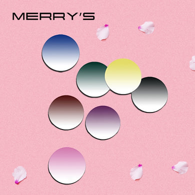 MERRYS Tinted Dyeing Series 1.56 1.61 1.67 Prescription CR-39 Resin Optical Glasses Lenses Myopia Hyperopia Sunglasses Lens