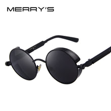 Load image into Gallery viewer, MERRYS Vintage Women Steampunk Sunglasses Brand Design Round Sunglasses Oculos de sol UV400